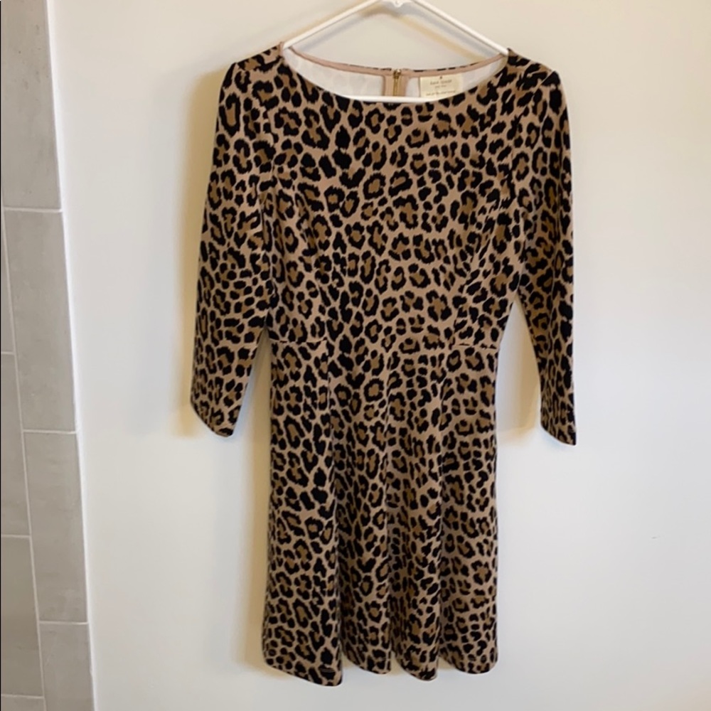 Kate Spade leopard Ponte dress